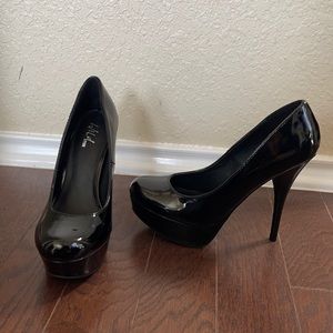 Wild Pair black closed toed high heels